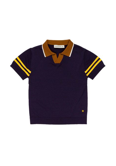 Polo con logo ricamato MANUEL RITZ | MR3355BLU